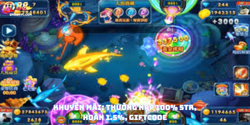 Ưu đãi độc quyền cho game CAPTAIN FISHING tại QH88